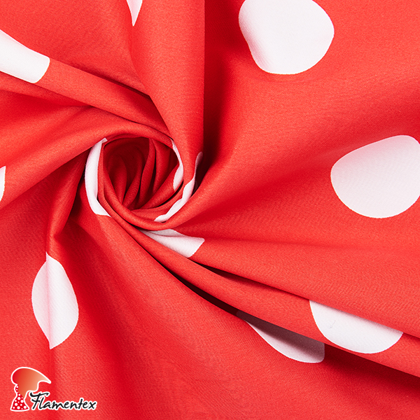 Pañuelo rojo y blanco 53×53 cm – Urly Flamenca – Urly Moda